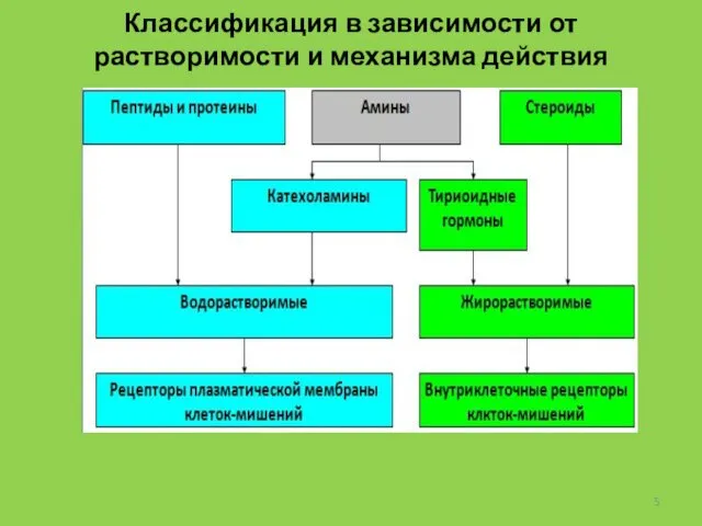 Классификация в зависимости от растворимости и механизма действия