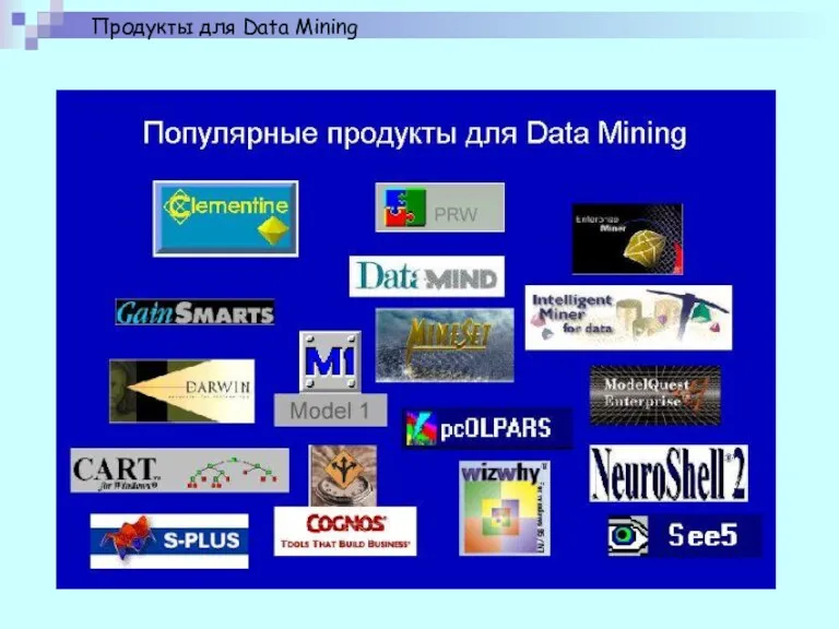 Продукты для Data Mining