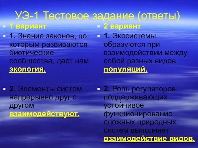 УЭ-1 Тестовое задание (ответы) 1 вариант 1. Знание законов, по