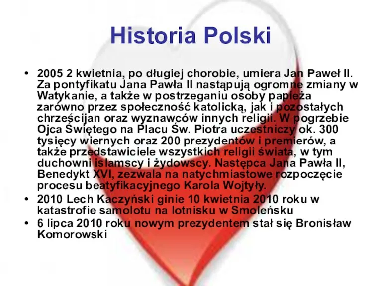 Historia Polski 2005 2 kwietnia, po długiej chorobie, umiera Jan