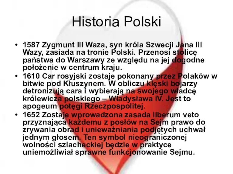 Historia Polski 1587 Zygmunt III Waza, syn króla Szwecji Jana