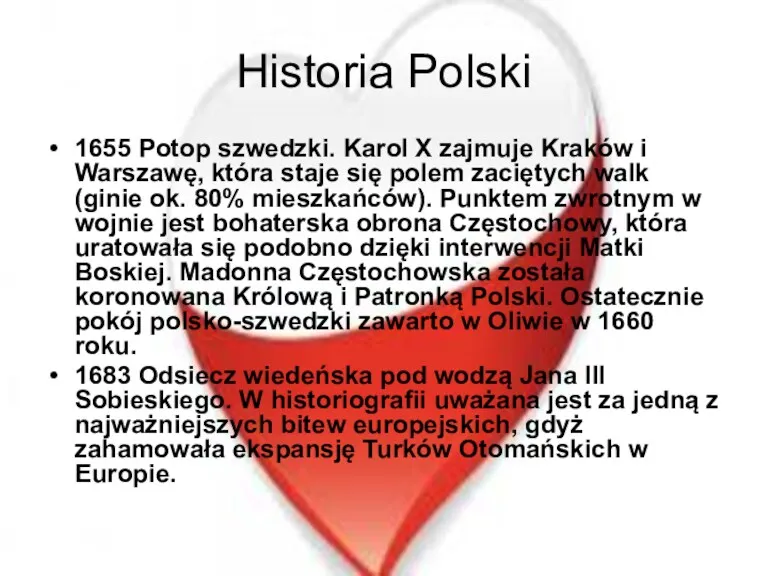 Historia Polski 1655 Potop szwedzki. Karol X zajmuje Kraków i