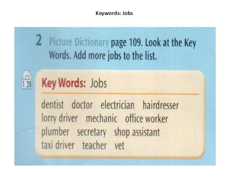 Keywords: Jobs