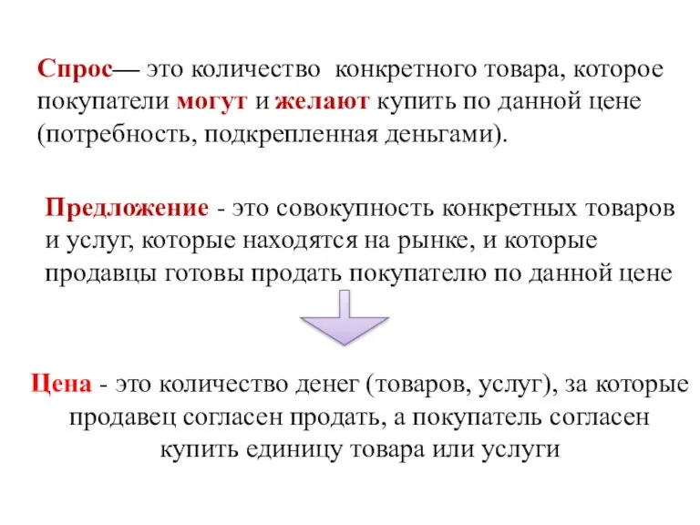 Цена - это количество денег (товаров, услуг), за которые продавец