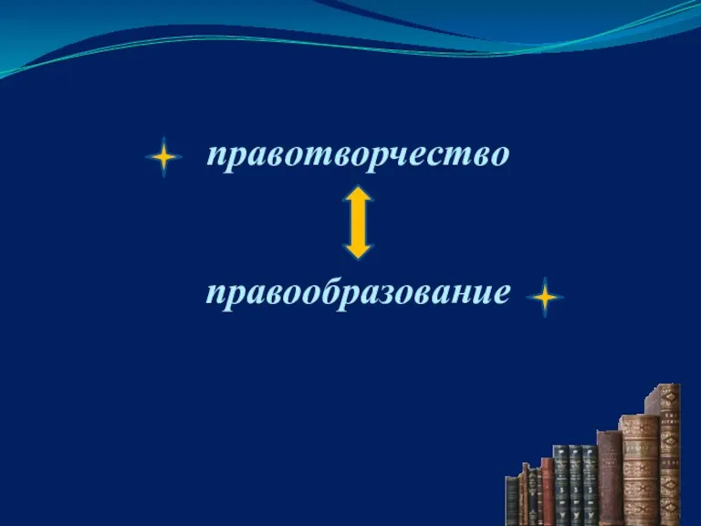 правообразование правотворчество