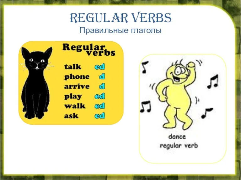 Regular verbs Правильные глаголы