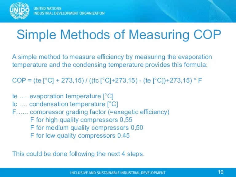 Simple Methods of Measuring COP A simple method to measure