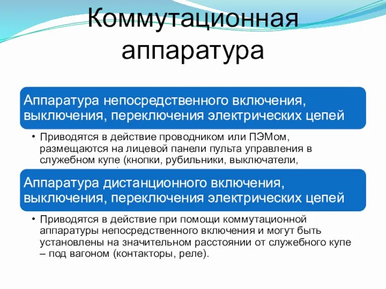 Коммутационная аппаратура