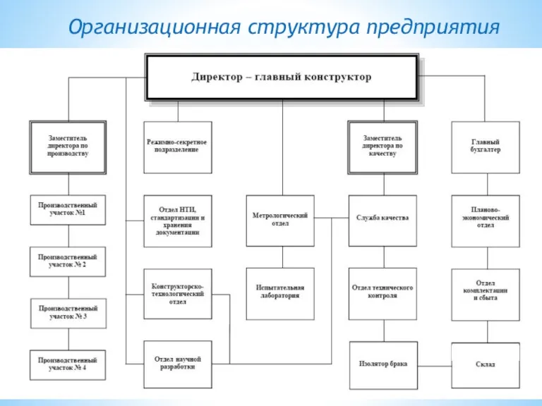 Организационная структура предприятия