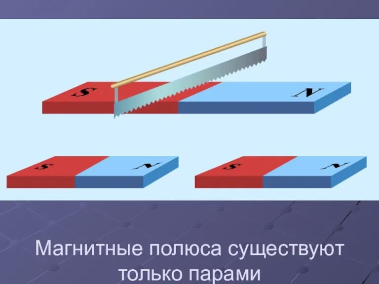 Магнитные полюса существуют только парами