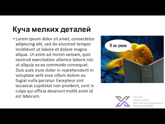 Куча мелких деталей Lorem ipsum dolor sit amet, consectetur adipiscing