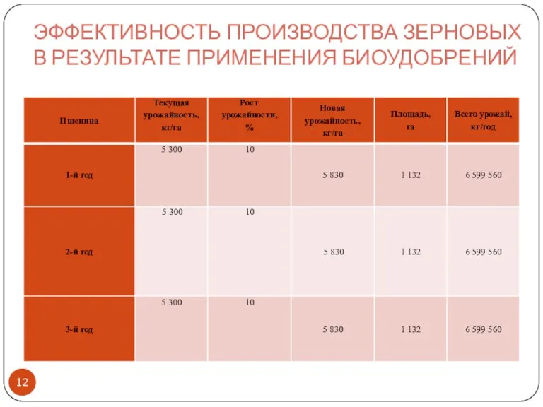 ЭФФЕКТИВНОСТЬ ПРОИЗВОДСТВА ЗЕРНОВЫХ В РЕЗУЛЬТАТЕ ПРИМЕНЕНИЯ БИОУДОБРЕНИЙ