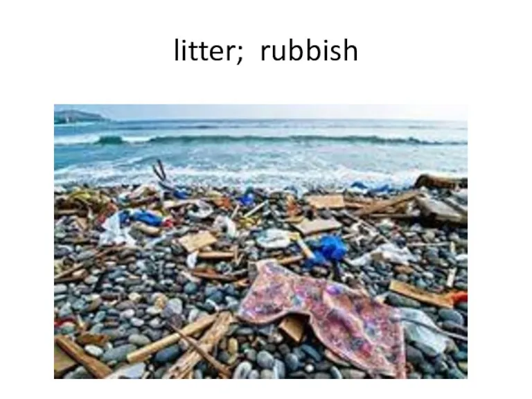 litter; rubbish