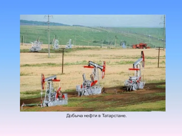 Добыча нефти в Татарстане.