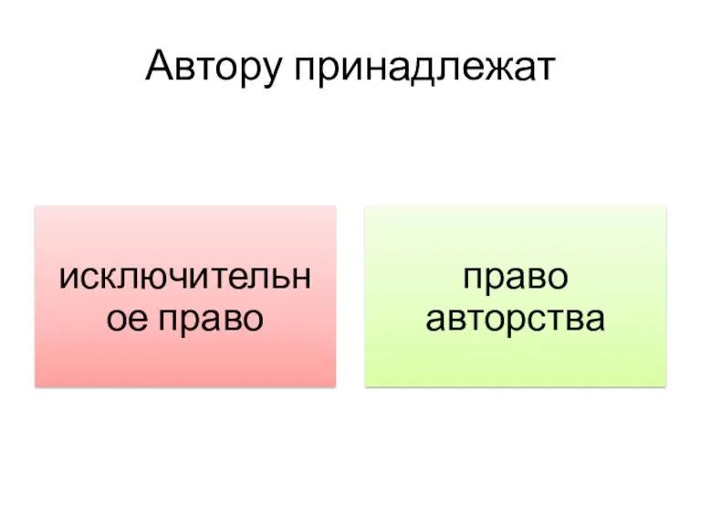 Автору принадлежат