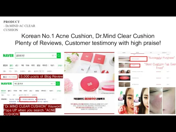 PRODUCT - Dr.MIND AC CLEAR CUSHION Korean No.1 Acne Cushion, Dr.Mind Clear Cushion