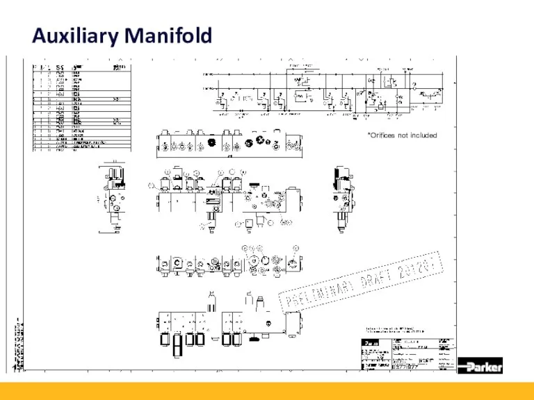 Auxiliary Manifold *Orifices not included