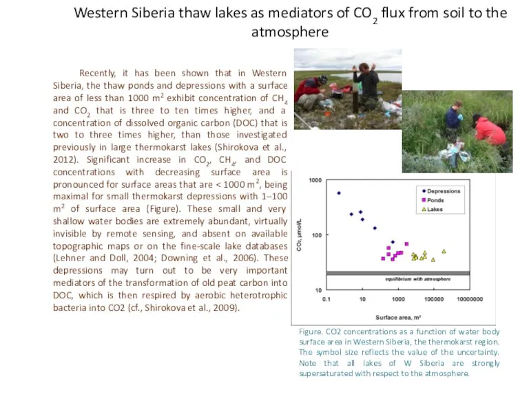 Western Siberia thaw lakes as mediators of CO2 flux from