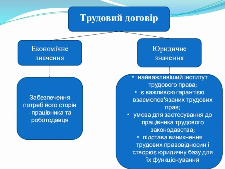 Забезпечення потреб його сторін - працівника та роботодавця найважливіший інститут трудового права; є