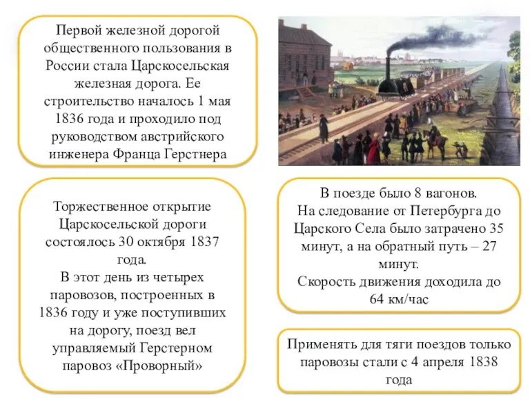 В поезде было 8 вагонов. На следование от Петербурга до