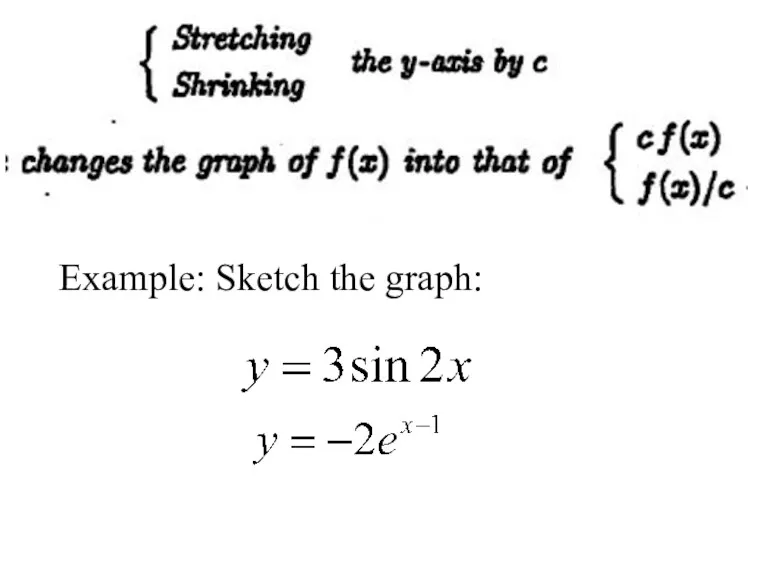 Example: Sketch the graph: