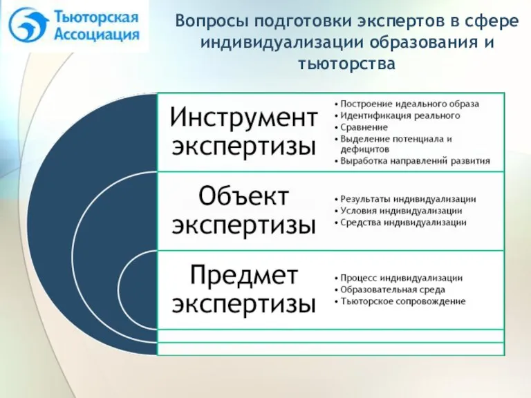 Вопросы подготовки экспертов в сфере индивидуализации образования и тьюторства