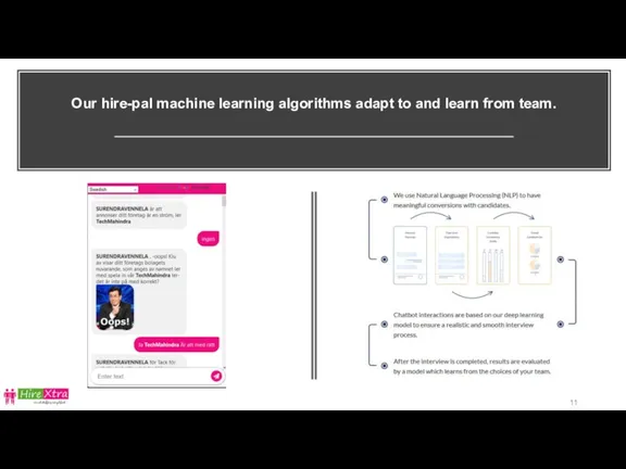 Our hire-pal machine learning algorithms adapt to and learn from team.