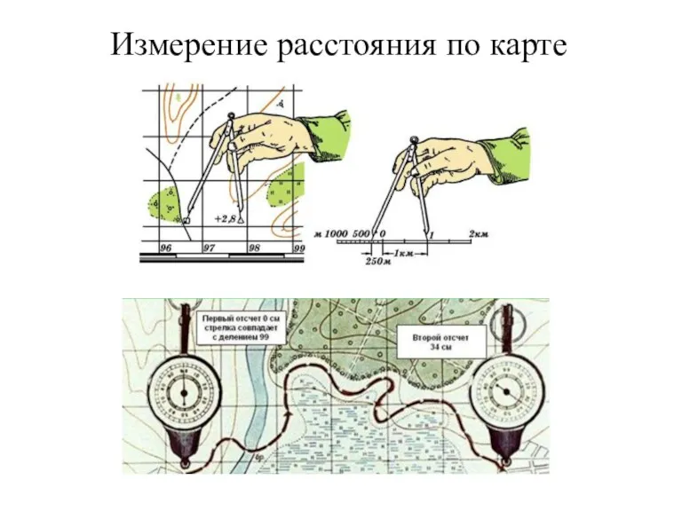 Измерение расстояния по карте