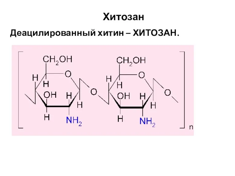 Деацилированный хитин – ХИТОЗАН. Хитозан