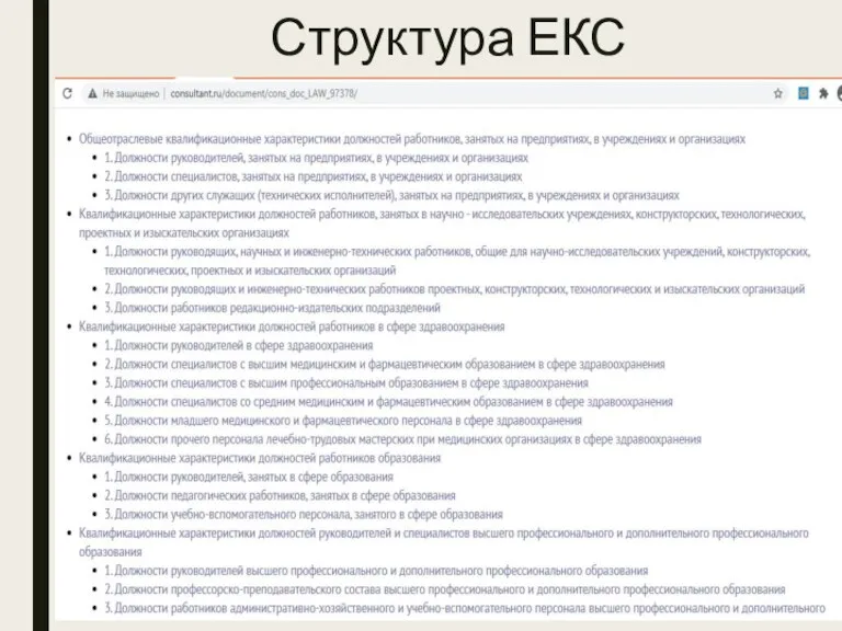 Структура ЕКС