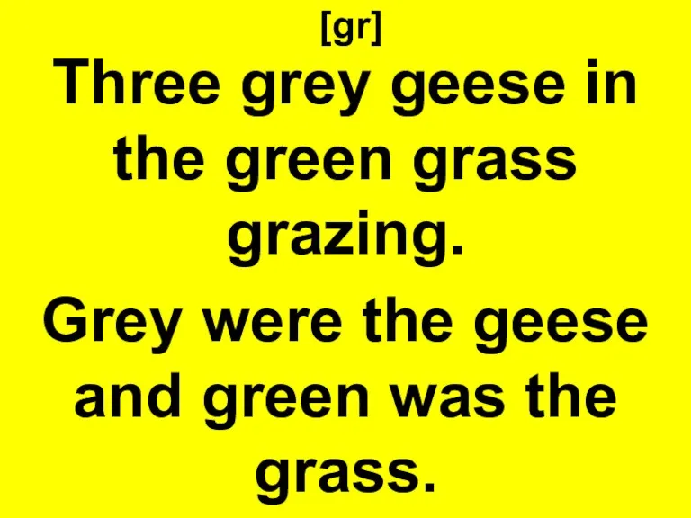 [gr] Three grey geese in the green grass grazing. Grey