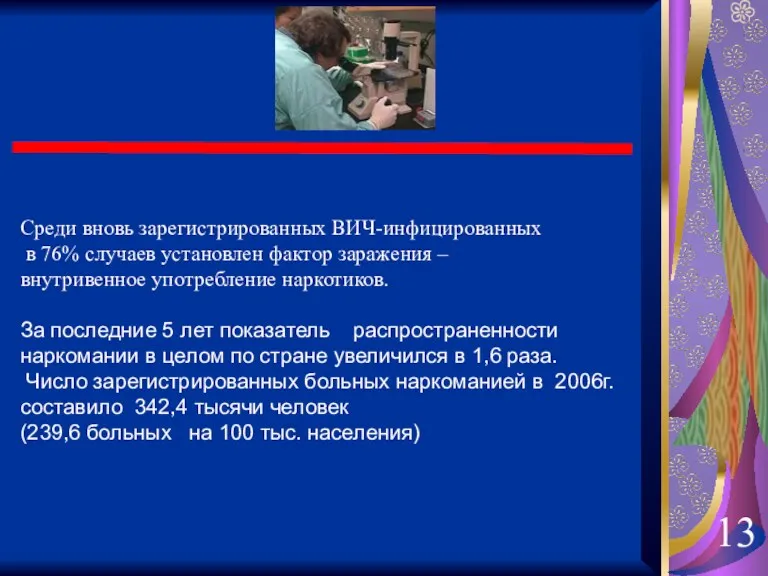 Cреди вновь зарегистрированных ВИЧ-инфицированных в 76% случаев установлен фактор заражения