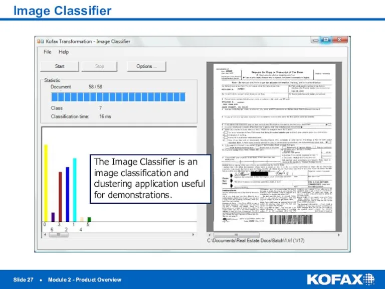 Slide ● Module 2 - Product Overview Image Classifier The