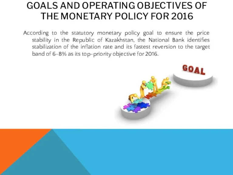 GOALS AND OPERATING OBJECTIVES OF THE MONETARY POLICY FOR 2016