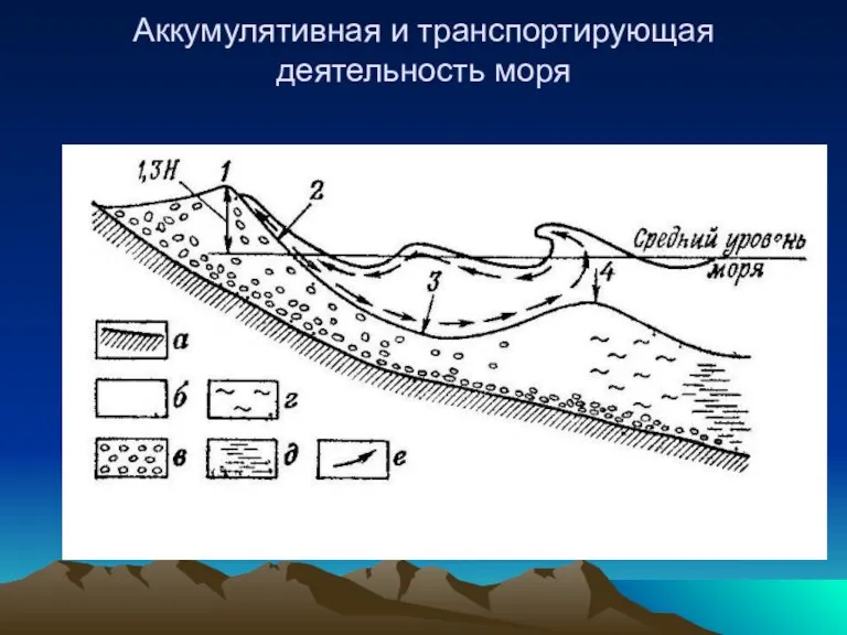 Аккумулятивная и транспортирующая деятельность моря