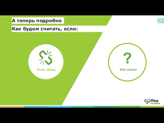 Как будем считать, если: Есть связь Нет связи ? А теперь подробно