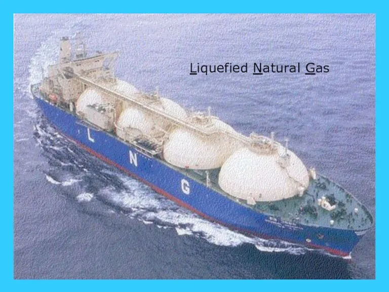 This tanker carries Liquefied Petroleum Gas. LPG carrier Liquefied Natural Gas