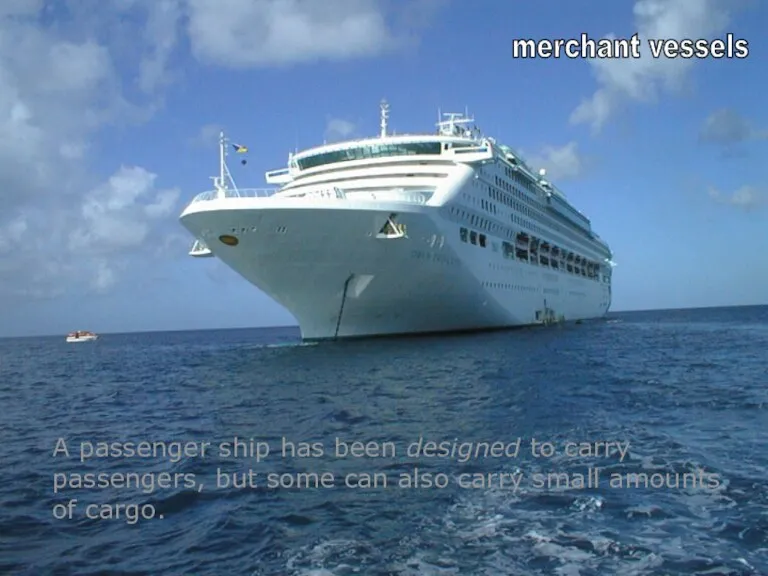 s A passenger ship has been designed to carry passengers,