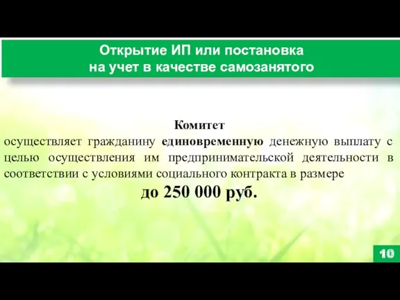 Открытие ИП или постановка на учет в качестве самозанятого 10