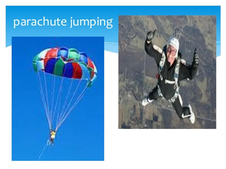 parachute jumping