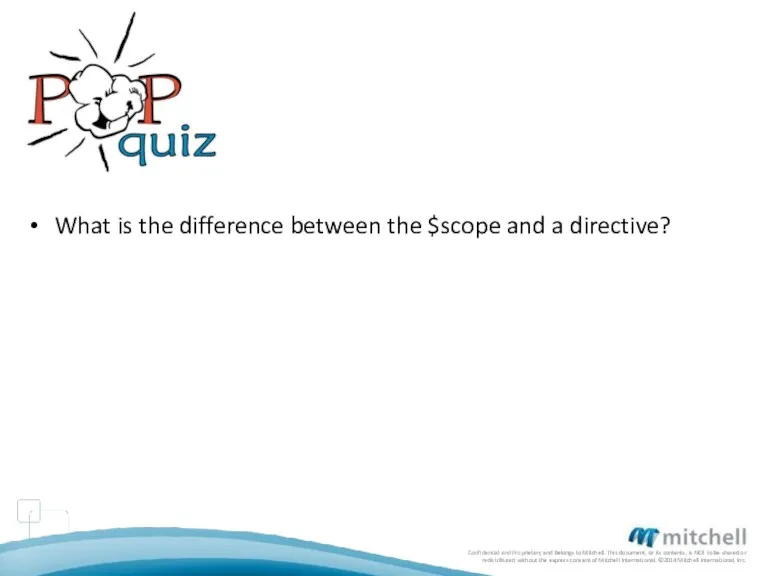 What is the difference between the $scope and a directive?