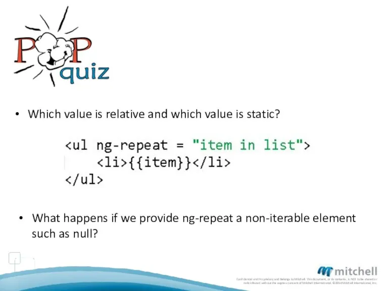 Which value is relative and which value is static? What