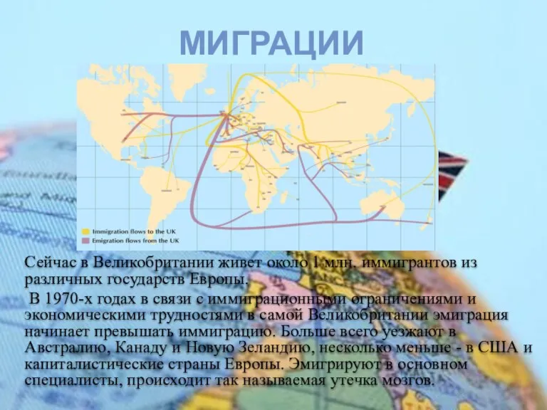 Сейчас в Великобритании живет около 1 млн. иммигрантов из различных