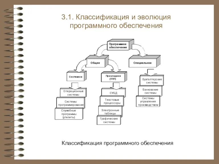 3.1. Классификация и эволюция программного обеспечения Классификация программного обеспечения