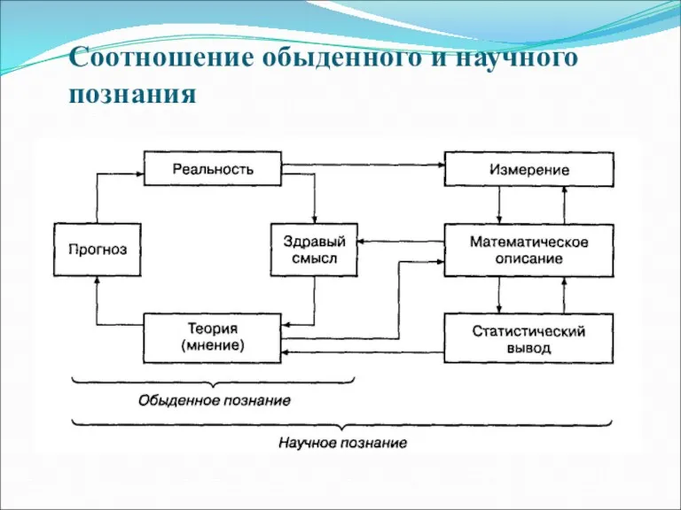 Соотношение обыденного и научного познания