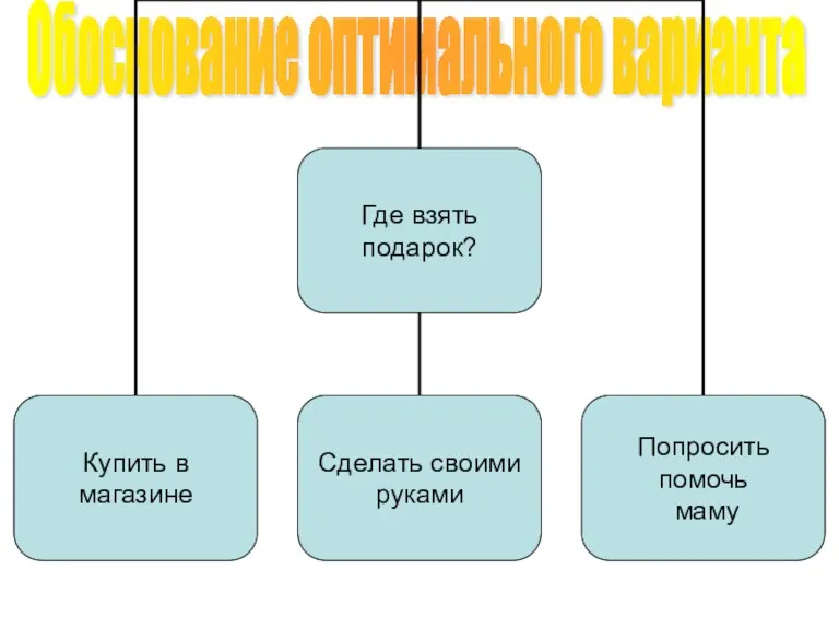 Обоснование оптимального варианта