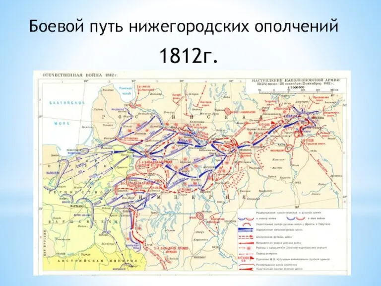 Боевой путь нижегородских ополчений 1812г.