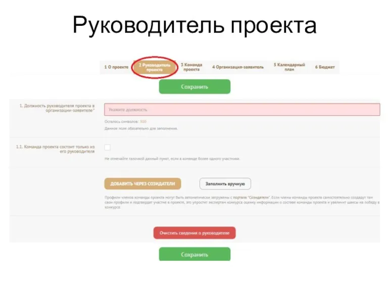 Руководитель проекта