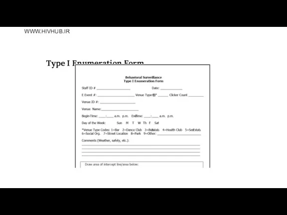 Type I Enumeration Form WWW.HIVHUB.IR