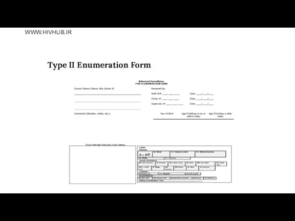 Type II Enumeration Form WWW.HIVHUB.IR
